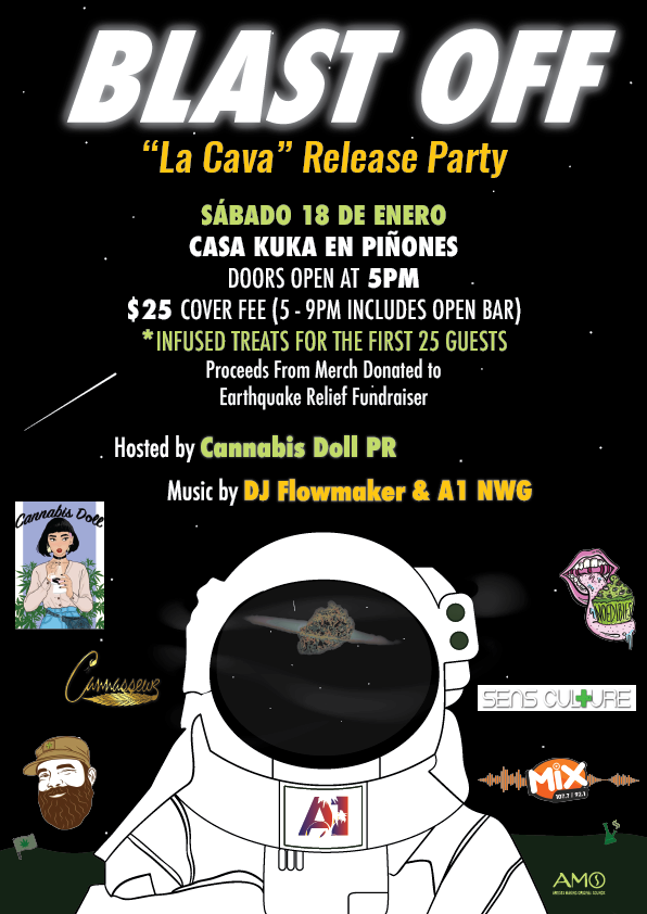 A1NWG Blast Off Release Party Flyer