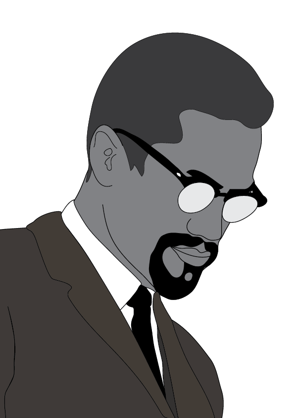 Malcolm X illustration